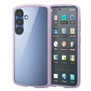 エレコム Galaxy S25 (SC-51F) ケース ハイブリッド クリア 耐衝撃 衝撃防止 軽量 薄型 ストラップホール付き ストラップホルダーシート付き レンズ保護 TOUGH SLIM LITE ラベンダー PM-G251TSLFCPU