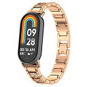 XIHAMA For Xiaomi Band 8 / miband9 専用 ステンレスバンド レディース ダイヤモンド付き キラキラ シャオミ8バンド 交換ベル...