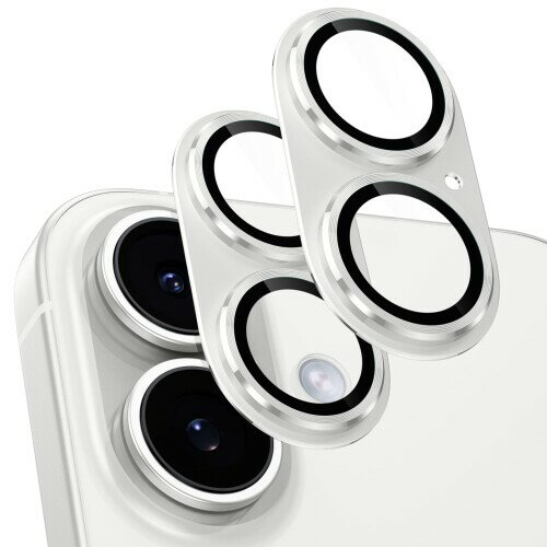 「2枚セット」カメラフィルム iPhone 16/iPhone 16 Plus用 カメラ保護 全面保護 黒縁取り 超高透過率 アイフォン16/16プラス レンズカバー 耐衝撃 9H強化ガラス いphone16/ 16plus専用カメラカバー シ