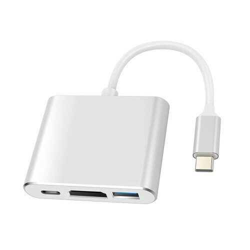 Amzhfeng 3in1 USB Type C HDMI アダプタ 100W PD急速充電 1080P 4K/30Hz USB 3.0高速伝送 スマートフォンとテレビ/ノートパソコンとPCディスプレイ接続 テレビに携帯の画面を映す usb タイプ c デジタルAV