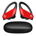 PALOVUE aptX ワイヤレスイヤホン Earbuds Bluetooth 5.2ヘッドフォンとCVC8.0ノイズキャンセリングイヤホン スポーツ用4つのマイク付き Qualcomm CSR 高速ペアリング (赤)