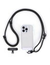 (project-cb) スマホストラップ ストラップホルダー 2個入り 調整可能 80-160cm 斜めがけ 首掛け ショルダーストラップ 落下防止 (ブラック-B)