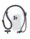 (project-cb) スマホストラップ ストラップホルダー 2個入り 調整可能 80-160cm 斜めがけ 首掛け ショルダーストラップ 落下防止 (ブラックシャドウ-B)