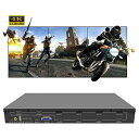 ICUIXIAN VIDEO WALL CONTROLLER 2x3 4K@60Hz 2x2 1x6 1x5 5x1 6x1 3x2 UHD TV ウォールコントローラー 6台のテレビを接続して表示、1DP+1HDMI 2.0 (HDCP2.2) 4K60入力、180°フリップをサポート、6台のディスプレイを1
