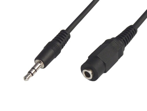 オーディオケーブル 3.5mm ステレオミニプラグ(オス)と3.5mm ステレオミニジャック(メス)ケーブル 3m C-083