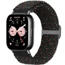 (Bcuckood) 編み込み腕時計バンド Redmi Watch 5 Active/Redmi Watch 5 Lite対応 22mm クイックリリース ソロループ 調節可能 伸縮性ナイロン スポーツバンド Redmi Watch 5 Active/Watch 5 Lite交換用ストラップ