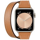 コンパチブル アップルウォッチ バンド 40mm 41mm 38mm 42mm 44mm 45mm 49mm 46mm レザー 二重巻き コンパチブル Appl...
