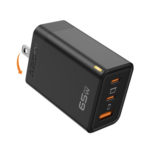 PD 65W USB Ŵ Type C ®Ŵ PDб USB-C2 & USB A 3ݡGaN(ⲽꥦ) ޤꤿ...