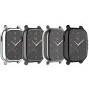BabyValley ケース For Amazfit GTS 2 オールアラウンドケース スクリーンプロテクター TPUメッキ 保護カバー バンパーシェル 防水ケース GTS 2ウォッチ用 グレー&シルバー&ブラック&クリア)