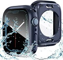 Jazolmky 2024 モテル アップルウォッチ液晶保護フィルム 防水ケース 対応 Apple Watch Series6/SE/5/4 40mm 用 360°保護 ケース 防水防塵ケース PCフレーム 一体型 カバー 耐衝撃 指紋防止 高透光率 高