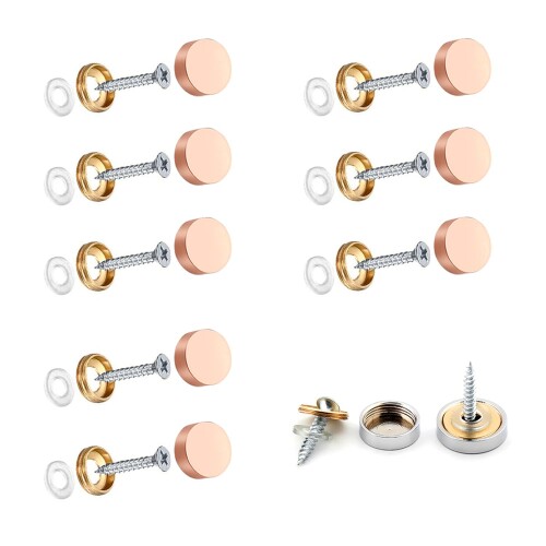 Wopanxye 8個入 飾りビス 装飾キャップ 化粧ビス 鏡止め ビス隠し 飾りビスキャップ ビスキャップ セッ..