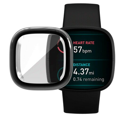Fitbit Versa 3 ケース Fitbit Sense ソフトケース全面保護 耐衝撃 柔らかい メッキ 脱着簡単 TPU ウオッチ 保護ケース 超薄型 カバー フィットビット Versa3 / Sense バンパー 対応(ブラック) Fitbit Versa 3 ケース Fitbit Sense ソフトケース全面保護 耐衝撃 柔らかい メッキ 脱着簡単 TPU ウオッチ 保護ケース 超薄型 カバー フィットビット Versa3 / Sense バンパー 対応(ブラック)