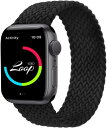 コンパチブル for apple watch バンド 軽量設計 通気性 アップルウォッチ用バンド iwatch バンド 柔らかいシリコーン糸混紡リサイクルヤーン素材 ブレイデッドソロループ apple watch Ultra3/Ultra2/U(2)