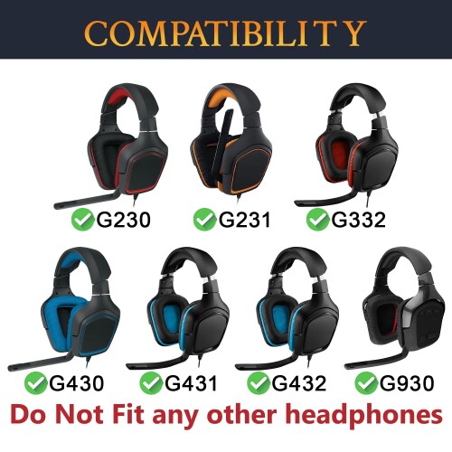SOULWIT ヘッドバンド スライダー for Logicool G432/G431/G430/G230/G930 用 交換...
