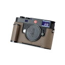 SIUTATDSH カメラハーフケース Leica M11/M11-P用 ビンテージメタル本革カメラ保護ケース スタイリッシュ ポータブル 耐衝撃 (グレー)(2)