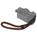 Haoge カメラハンドリストストラップ Sony A7M3 A7R4 A7S2 a5000 a5100 a6000 a6100 a6300 a6400 a6500 a6600 NEX-3N NEX-5T NEX-5R NEX-6 NEX-7用 NEX7 クライミングロープ コーヒー。, B ハンドリストストラップ - コーヒ