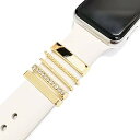 装飾リングループ ー For Apple Watchバンド 38mm 40mm 41mm 42mm 44mm 45mm 49mm iWatch 8 7 6 5 4 3 2 1 SE Ultra メタルブリングダイヤモンド ファッションアクセサリー 男性 女性 腕時計の装飾 腕時計バンド