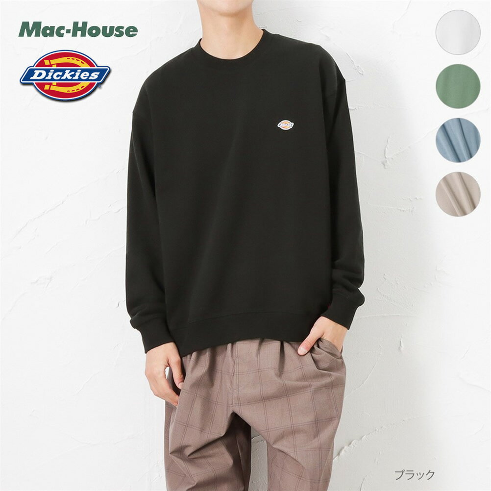 あす楽 ディッキーズ Dickies トレーナー スウェット メンズ 綿100％ ワンポイント トップス 丸首 クルーネック [選べる福袋対象]のサムネイル