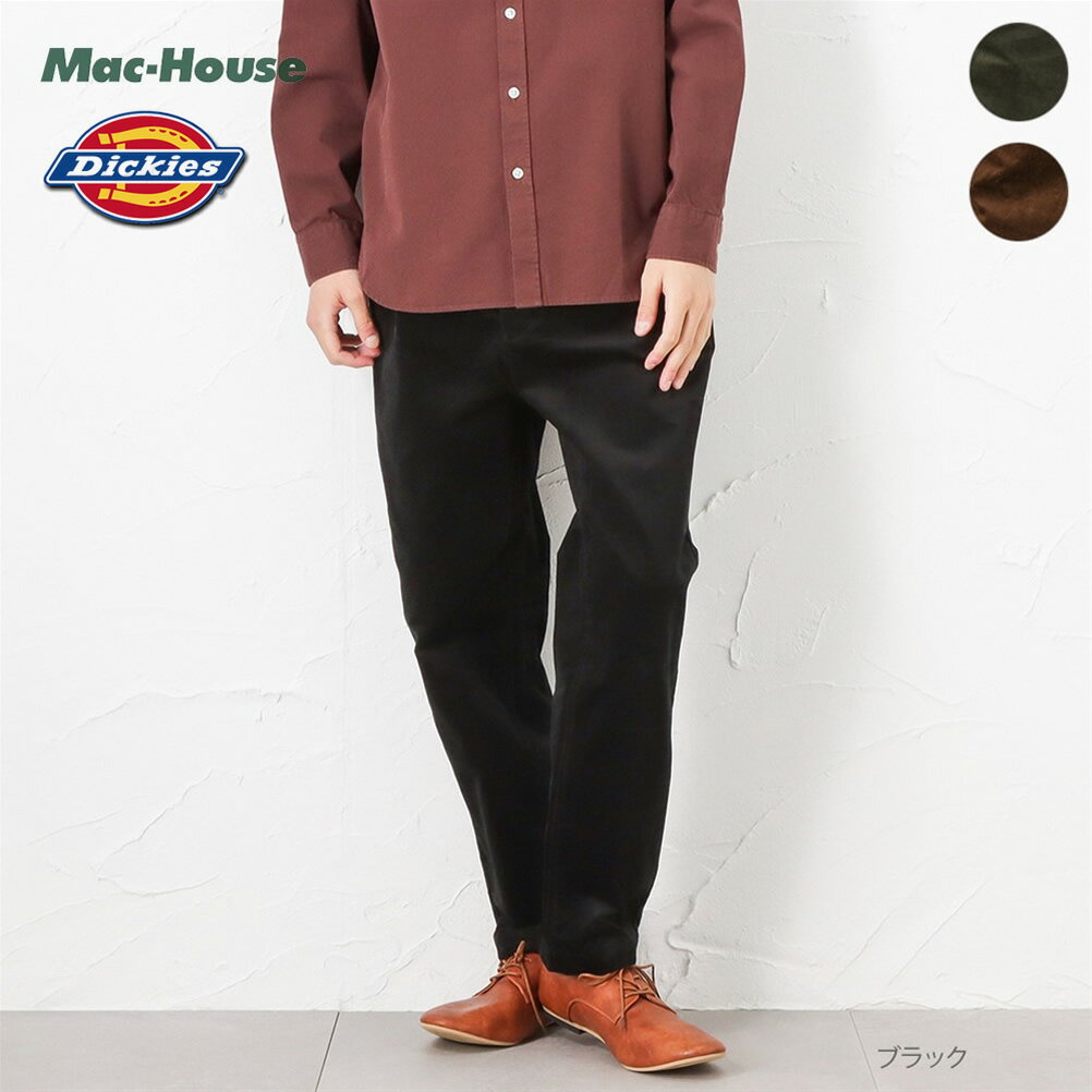 [全品対象★最大20％OFFクーポン5/22まで]ディッキーズ Dickies イージーパンツ メンズ 無地 ロゴ ボトムス バックリブ 紐