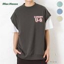 ベスト 半袖Tシャツ アンサンブル メンズ 2点セット 無地 綿100% コットン トップス レイヤード プルオーバー ユニセックス クルーネック 五分袖 [選...