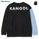 あす楽 カンゴール KANGOL トレーナー スウェット 裏起毛 キッズ 子供 男の子 女の子 ボーイズ ガールズ トップス 配色切替 バッグデザイン ロゴ クルーネック プルオーバー 