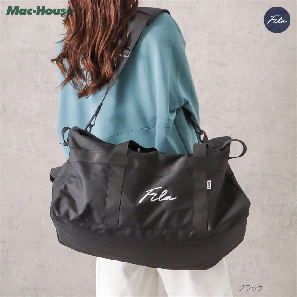 [20時〜4h限定20％OFFクーポン]あす楽 フィラ FILA ボストンバッグ 大容量 3WAY 肩掛け 手持ち リュックサック ブランドロゴ ワンポイント 刺繍 ポケット 鞄 バッグ かばんのサムネイル