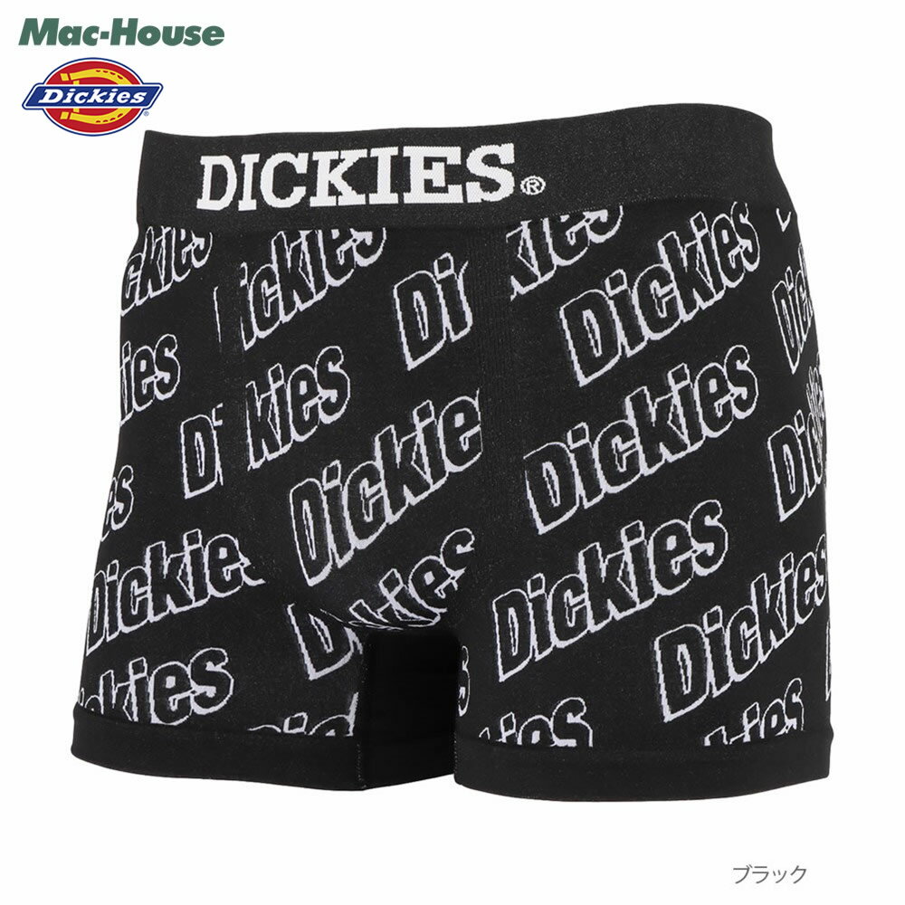 楽天Mac-House楽天市場店[全品対象★最大20％OFFクーポン5/22まで]ディッキーズ Dickies ボクサーパンツ アンダーウェア メンズ 脇シームレス 前閉じ インナー 下着 肌着 ブランドロゴ 総柄 ピスネーム