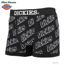 全品15％OFF★5500円以上クーポン あす楽 ディッキーズ Dickies ボクサーパンツ アンダーウェア メンズ 脇シームレス 前閉じ インナー 下着 肌着 ブランドロゴ 総柄 ピスネーム