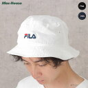 あす楽 フィラ FILA バケットハット ハット メンズ UVカット 吸汗速乾 洗濯機洗い 綿100％ オーガニックコットン ロゴ 刺繍 ワンポイント 帽子 ぼうし