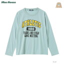 長袖Tシャツ ロンT キッズ 子供 男の子 ボーイズ トップス ロゴ プリント クルーネック アメカジ カットソー