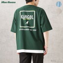 カンゴール KANGOL 半袖Tシャツ フェイクレイヤード メンズ 速乾 ドライ 綿混 トップス バ ...