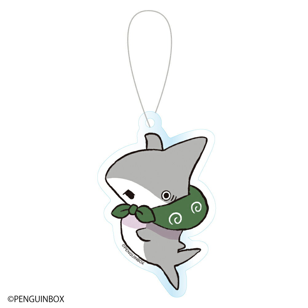 おでかけ子ザメ アクリルキーホルダー アクキー チャーム グッズ プリント キャラクター サメ さめ 鮫 シャーク プレゼント ギフト 贈り物のサムネイル