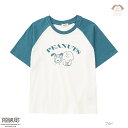 全品15％OFF★5500円以上クーポン ピーナッツ スヌーピー PEANUTS SNOOPY 半袖Tシャツ 綿100 コットン キッズ 子供服 男の子 女の子 ボーイズ ガールズ トップス キャラクター プリント ユニセックス ラグランスリーブ クルーネック カットソー