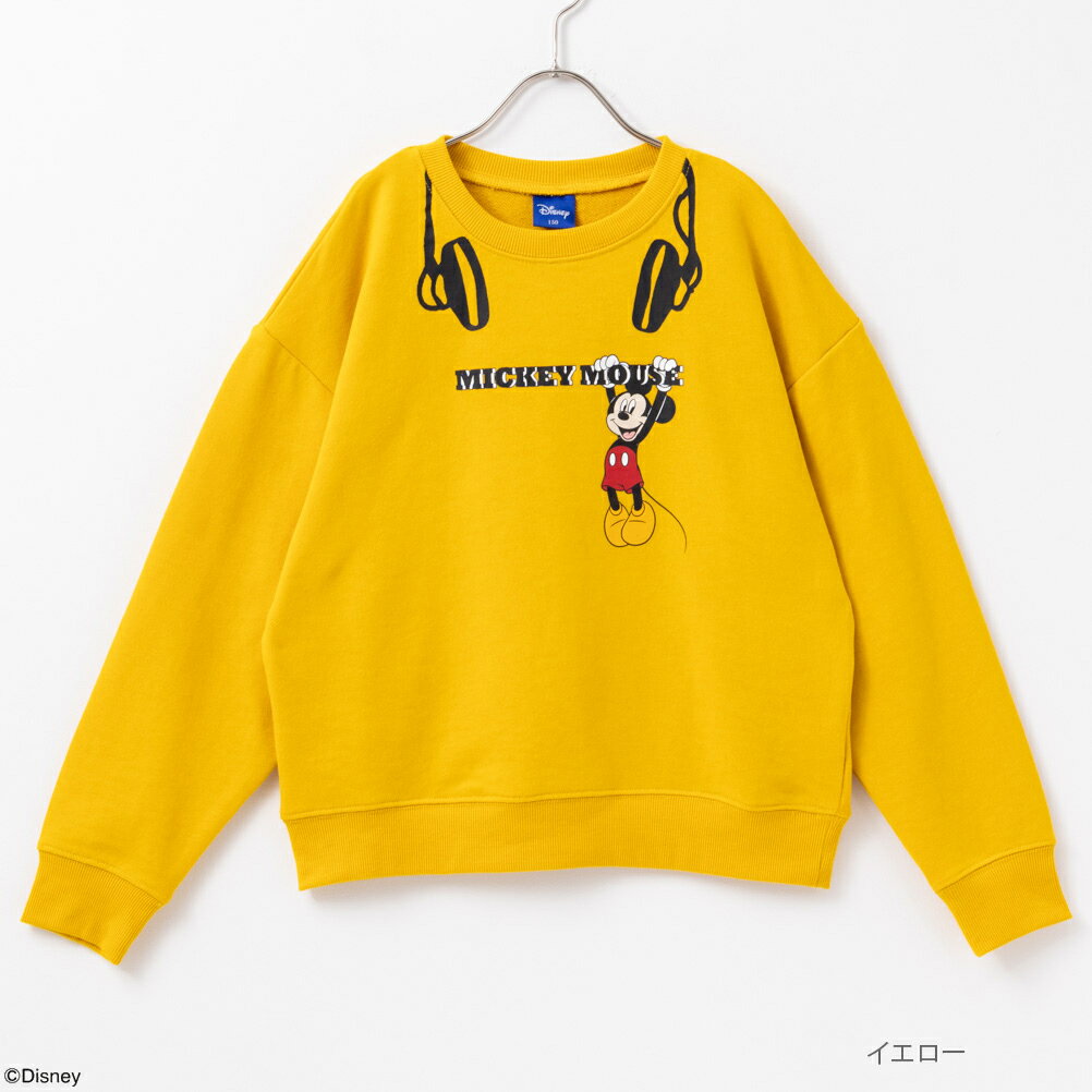 [マラソン限定特別クーポン]あす楽 ディズニー Disney ミッキーマウス / プリントトレーナー トレーナー スウェット 裏毛 キッズ 子供服 男の子 ボーイズ トップス キャラクター プリント 長袖 プルオーバーのサムネイル