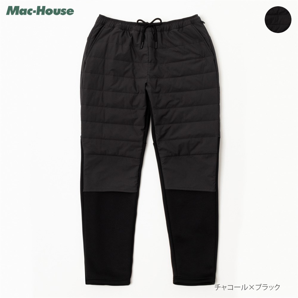 楽天Mac-House楽天市場店[今だけ！最大10％OFFクーポン]防寒パンツ メンズ 撥水 ストレッチ 保温 ボトムス 軽量 防風 ウエストゴム 紐 ロングパンツ
