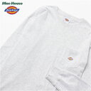 25日全品P2倍＆2点以上10％OFFクーポン あす楽 ディッキーズ Dickies 長袖Tシャツ ロンT メンズ OE天竺 クルーネック トップス 無地 ポケット ロゴ カットソー