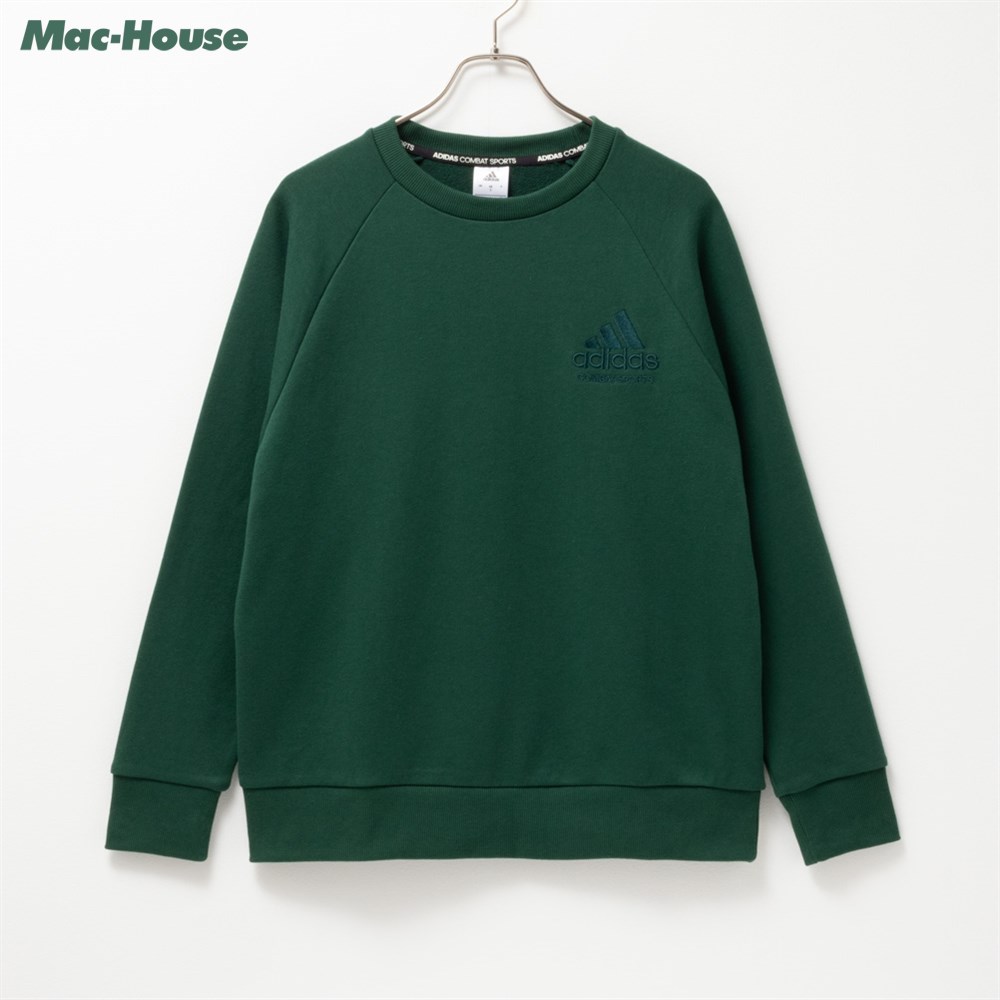 楽天Mac-House楽天市場店[全品対象★最大20％OFFクーポン5/22まで]アディダス adidas トレーナー スウェット 裏毛 レディース 綿混 耐久性 ビッグシルエット ゆったり トップス ロゴ刺繍 シンプル プルオーバー