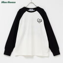 長袖Tシャツ ロンT キッズ 子供服 女の子 ガールズ トップス プリント バックプリント ラグラン袖 カットソー