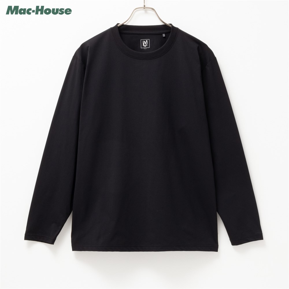 [今だけ！3点以上15％OFFクーポン]長袖Tシャツ ロンT メンズ 抗菌 ストレッチ性 ドライ UVカット 軽量 トップス 無地 シンプル クルーネック カットソー
