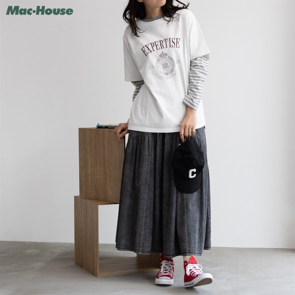 Rakuten - [今だけ！選べる2種クーポンでお得]グッドクルー 半袖Tシャツ レディース 綿100% フロスト加工 トップス クルーネック プリント ヴィンテージライク カットソー