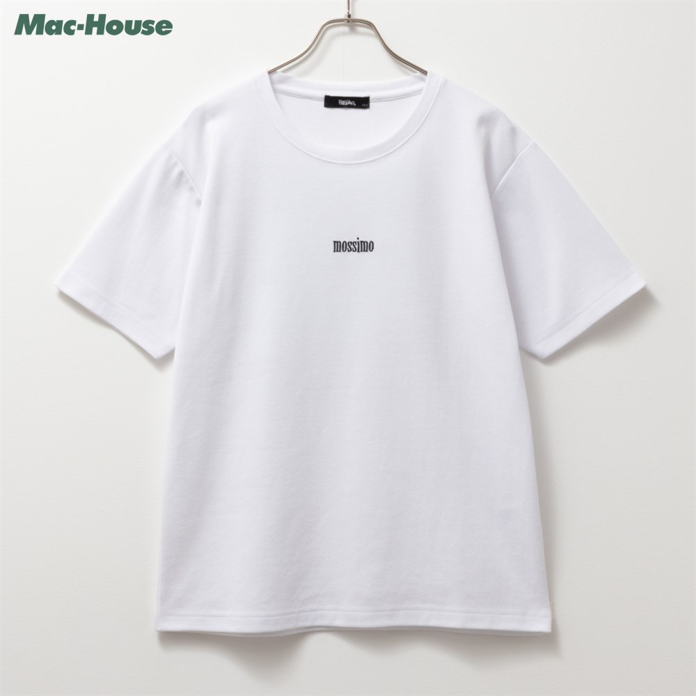 モッシモ mossimo 半袖Tシャツ メンズ ドライ 抗菌 トップス クルーネック フォトグラフィックプリント カットソー