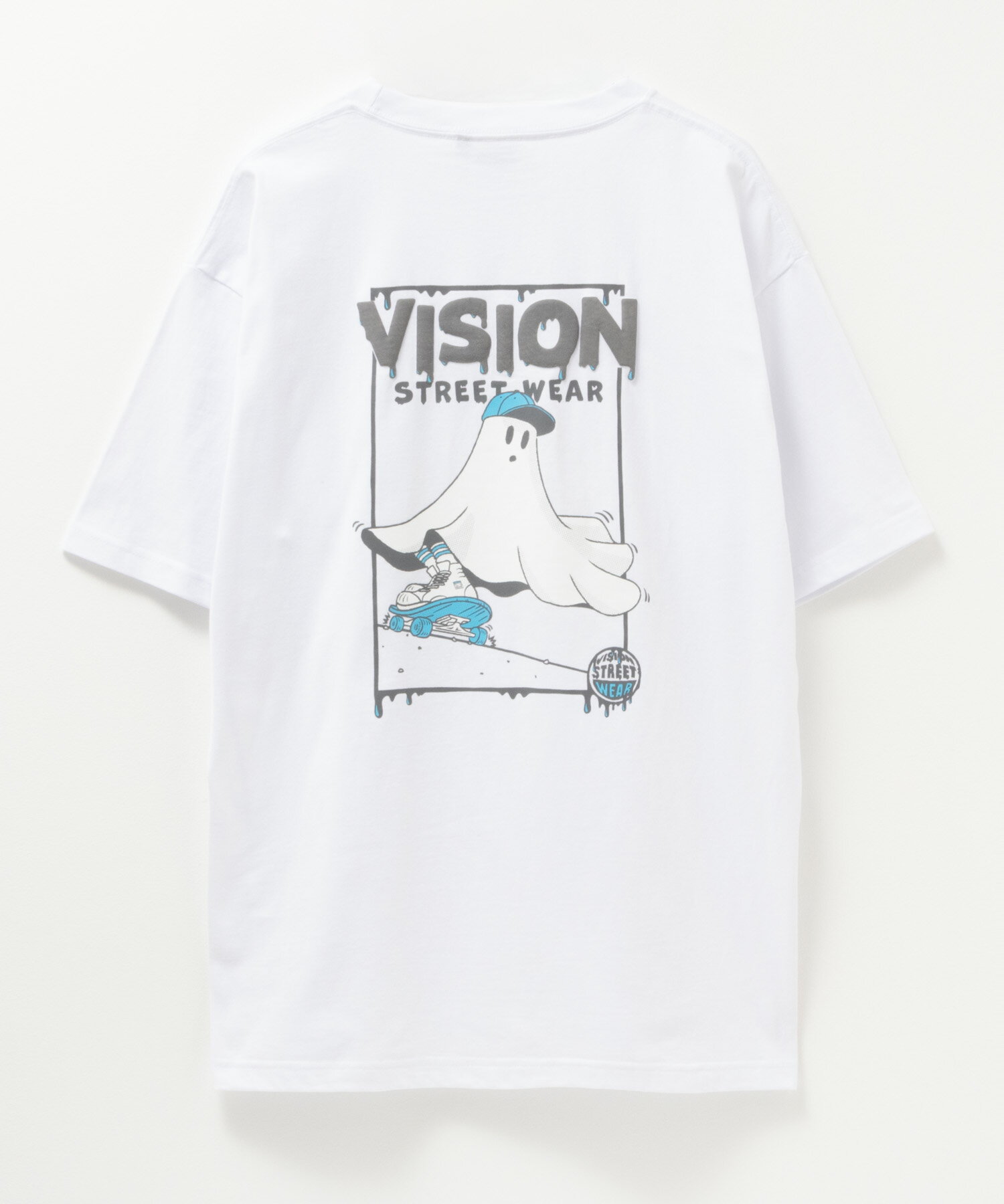 [全品対象★最大20％OFFクーポン5/22まで]ヴィジョンストリートウェア VISION STREET WEAR 半袖Tシャツ メンズ 綿100％ コットン トップス プリント クルーネック カットソー