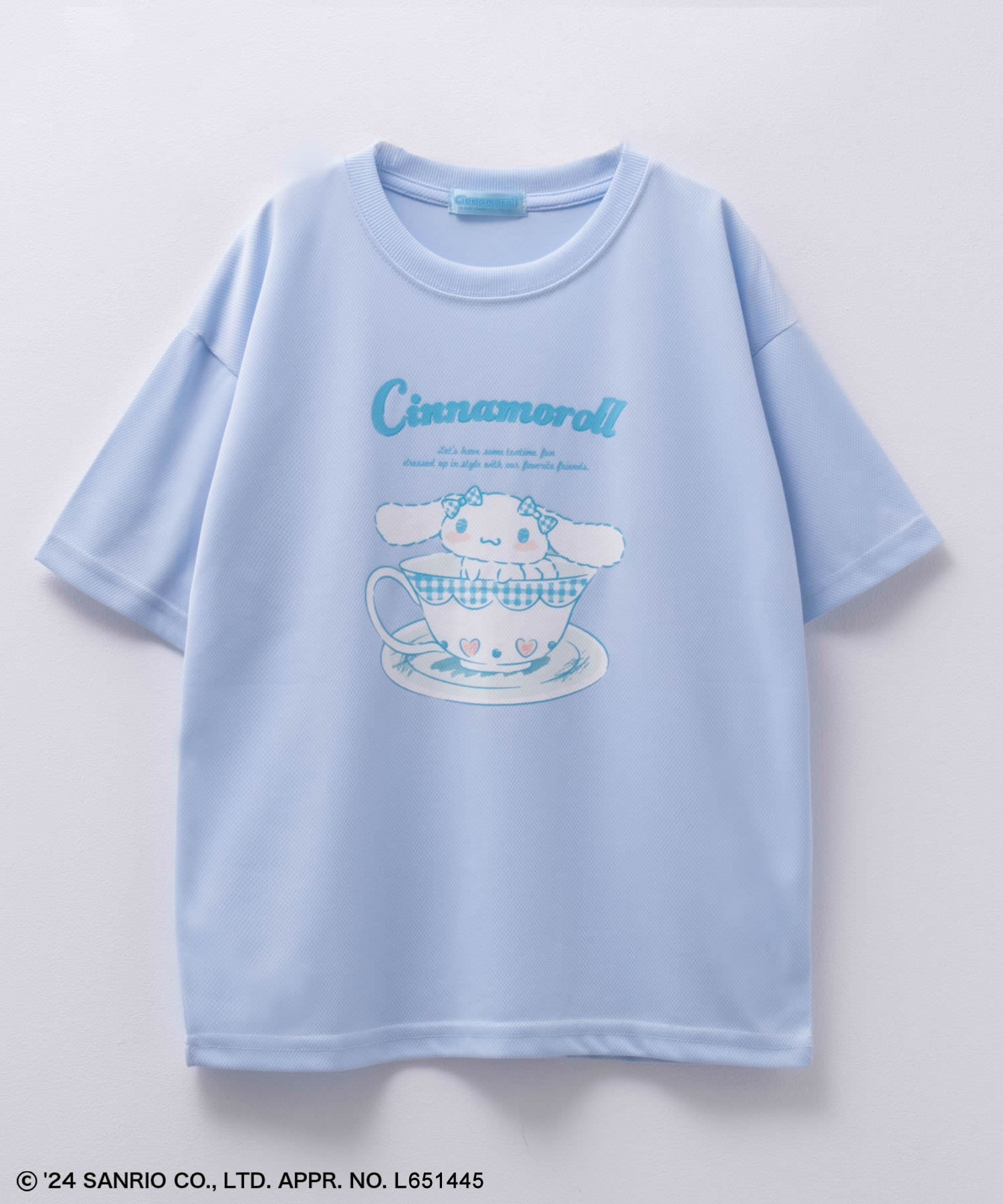 [20日P5倍★3点以上15％OFFクーポン]サンリオキャラクターズ 半袖Tシャツ キッズ 子供服 女の子 ガールズ トップス ドライメッシュ キャラクター プリント クルーネック カットソーのサムネイル