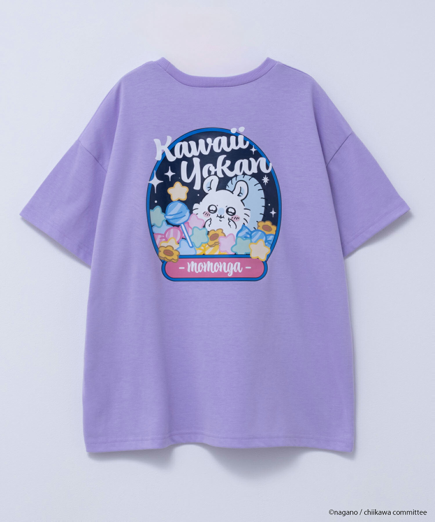 [全品対象10％OFFクーポン 6/26まで]ちいかわ 半袖Tシャツ キッズ 子供服 女の子 ガールズ トップス キャラクター バックプリント クルーネック カットソーのサムネイル
