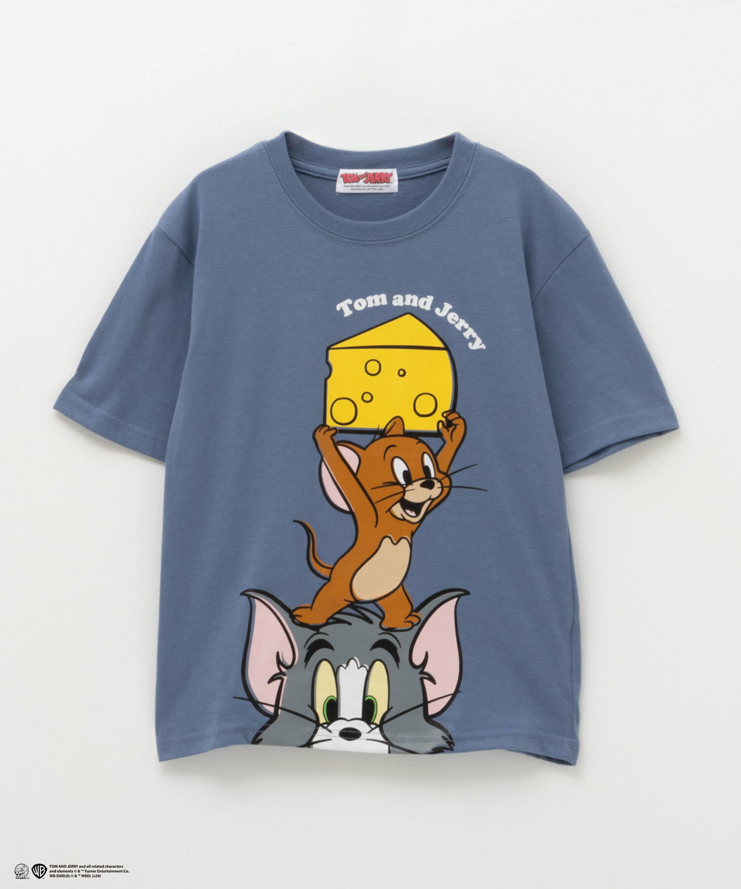 [最大15％OFF★全品対象クーポン]トムとジェリー Tom and Jerry 半袖Tシャツ キッズ 子供服 男の子 女の子 ボーイズ ガールズ トップス キャラクター プリント ネームタグ クルーネック カットソーのサムネイル