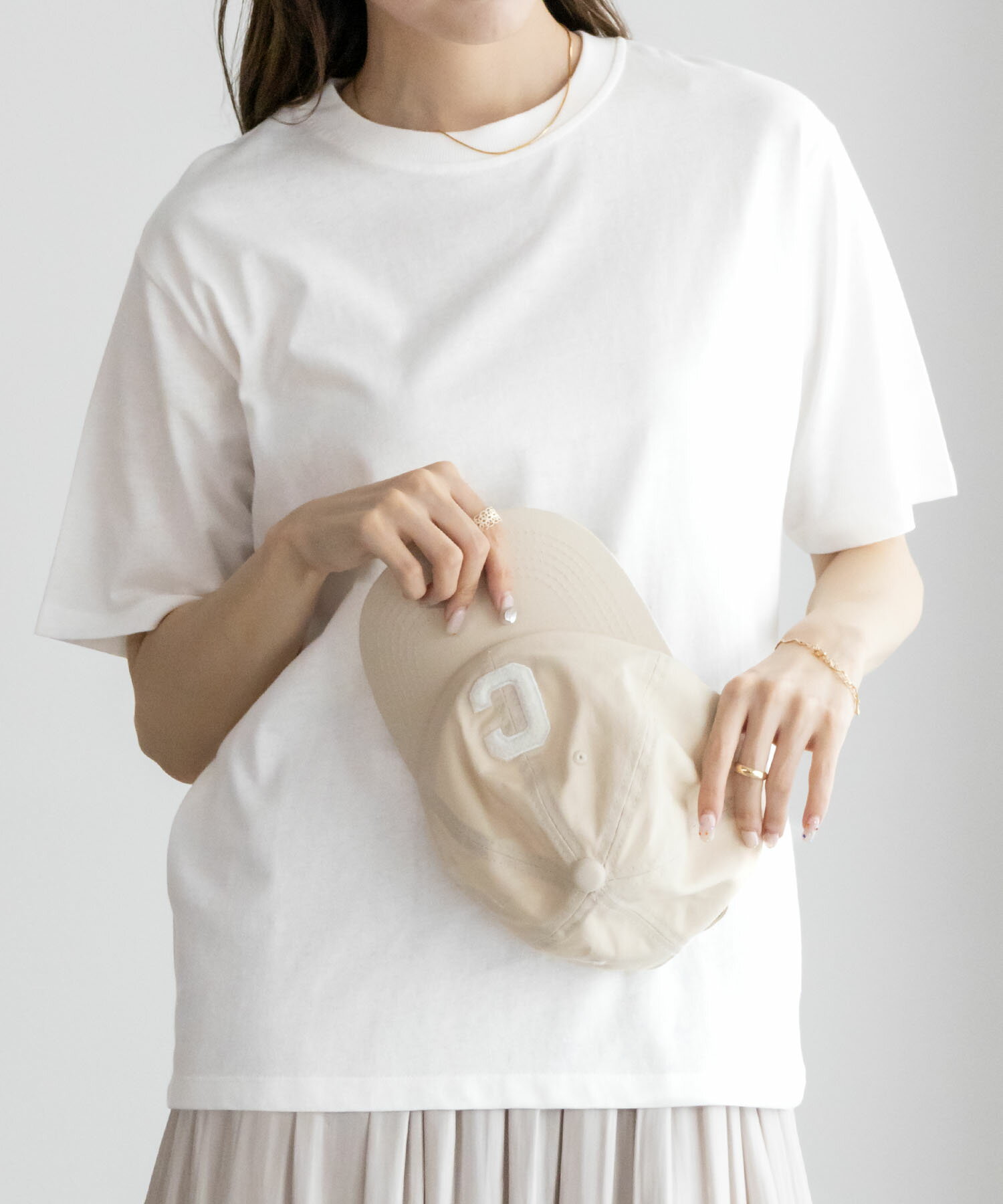 [全品対象20％OFFクーポン7/31まで]半袖Tシャツ レディース 抗菌 レギュラー丈 トップス 無地 シンプル クルーネック カットソーのサムネイル