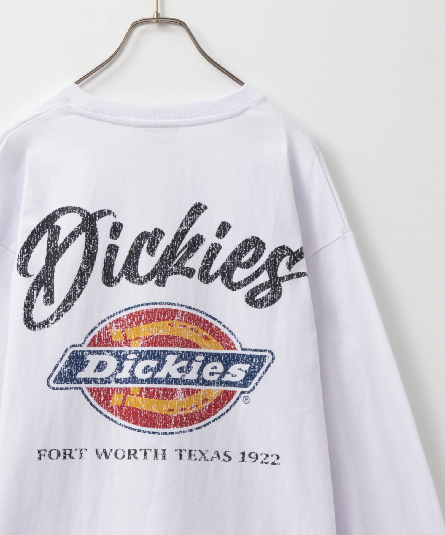 [特別価格★更に最大25％OFFクーポン]ディッキーズ Dickies 長袖Tシャツ ロンT メンズ 綿100％ コットン ドライ ゆったり トップス ロゴ刺繍 バックプリント ピス クルーネック カットソー