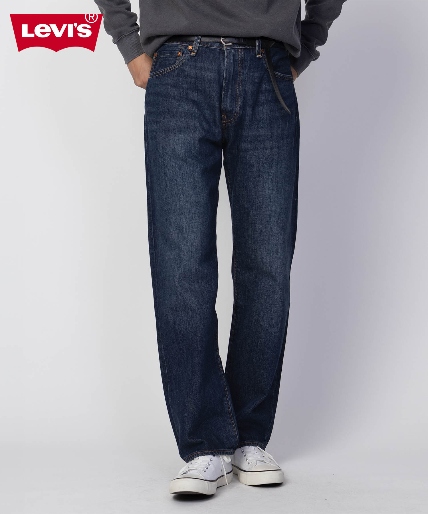 [今だけ最大10％OFFクーポン]リーバイス Levi's ストレートパンツ デニムパンツ ジーンズ ジーパン メンズ 綿100％ コットン ボトムス 前開き フロントジップ ポケット ロングパンツ
