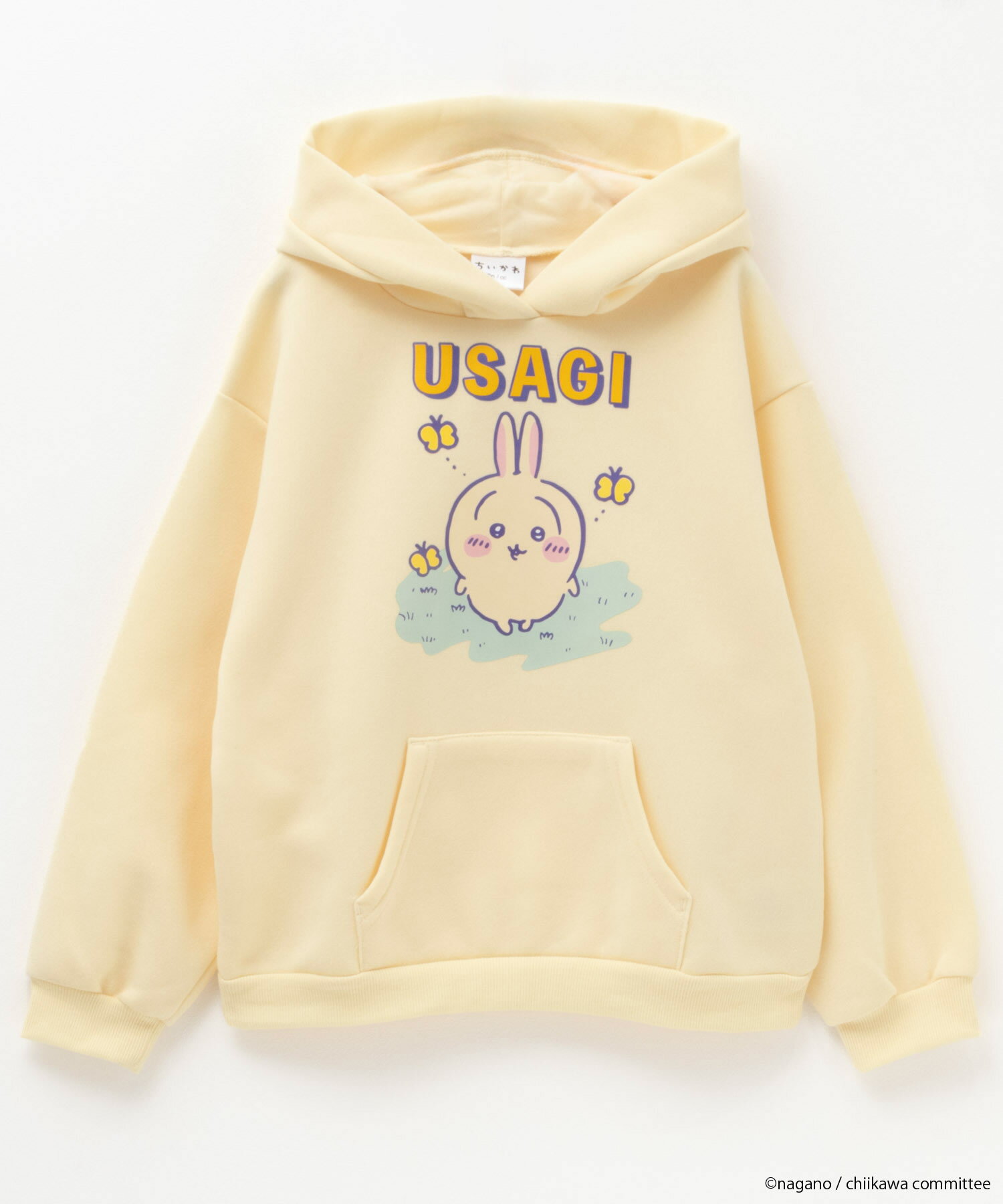 [期間限定クーポン配布]ちいかわ パーカー スウェット 裏起毛 キッズ 子供服 女の子 ガールズ トップス あたたかい ポケット キャラクター プリント プルオーバーのサムネイル