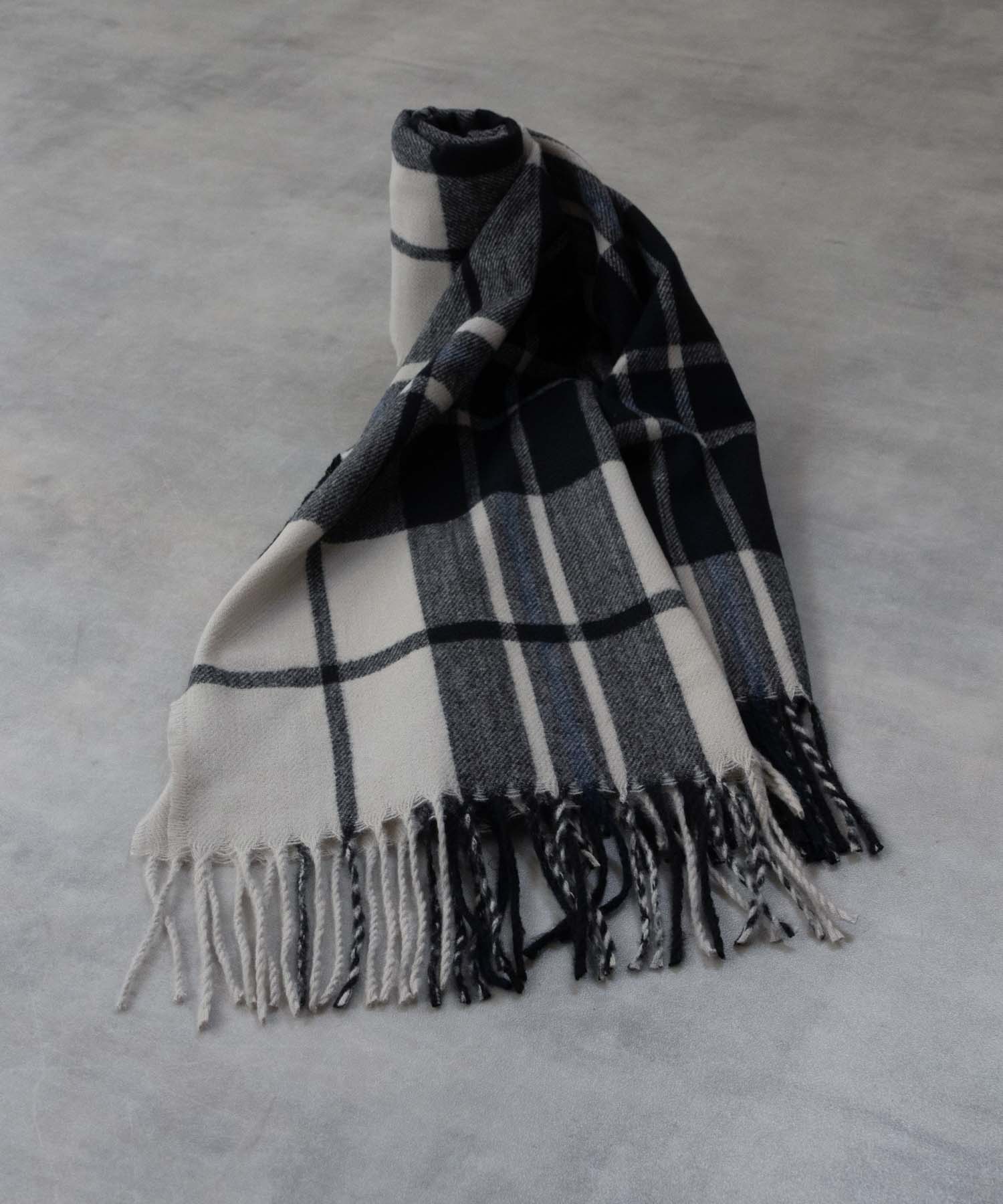 [20日P5倍！更に10％OFFクーポン]マフラー ストール メンズ 大判 暖かい ユニセックス チェック柄 プレゼント ギフト 通勤 ビジネス